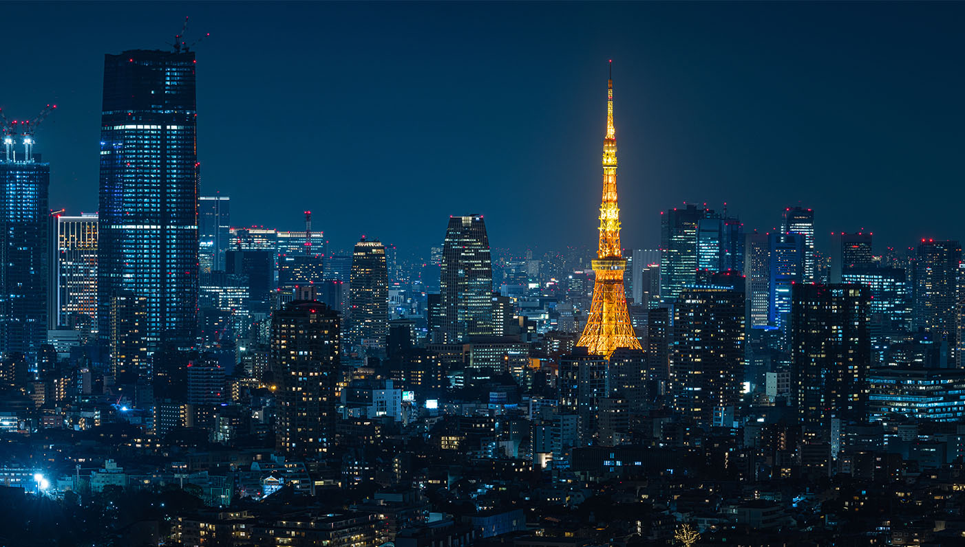 都市とグラフのイメージ